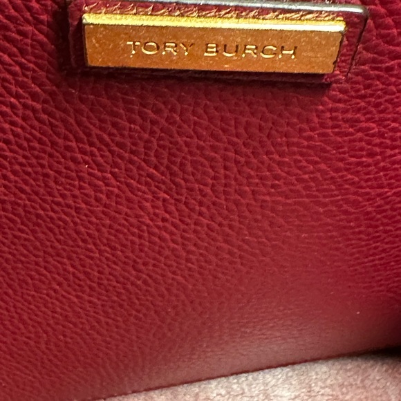 Tory Burch McGraw Imperial Leather Tote Garnet - Picture 15 of 15